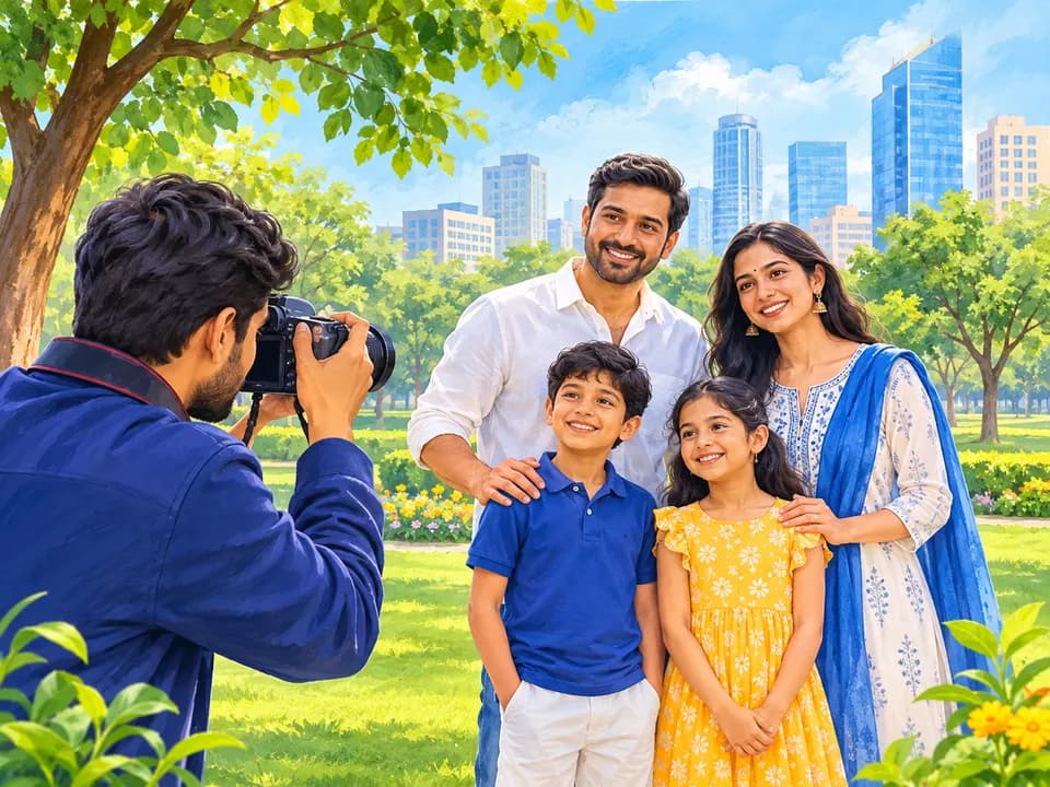 Professional photography and portrait photoshoot